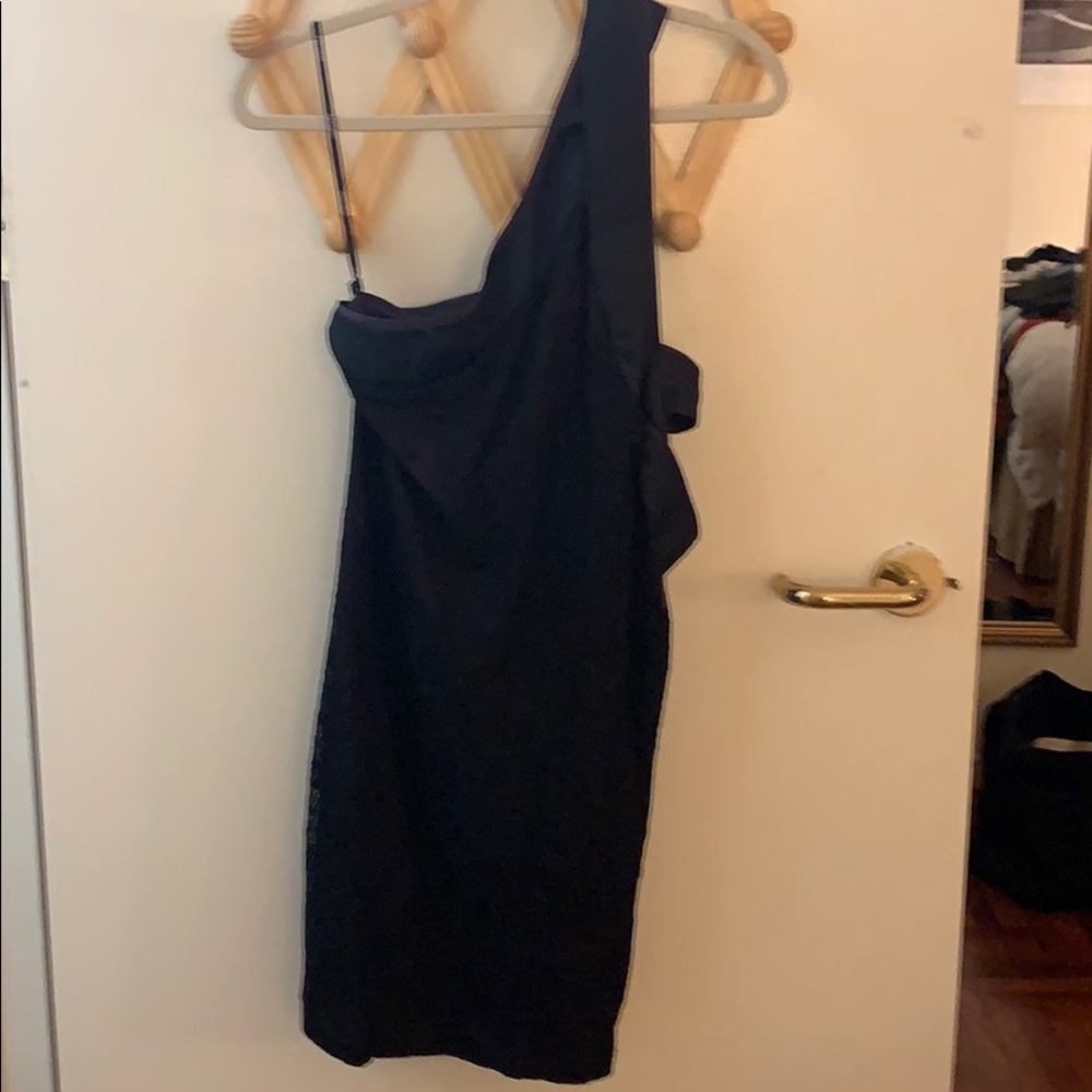 Versace one shoulder mini dress